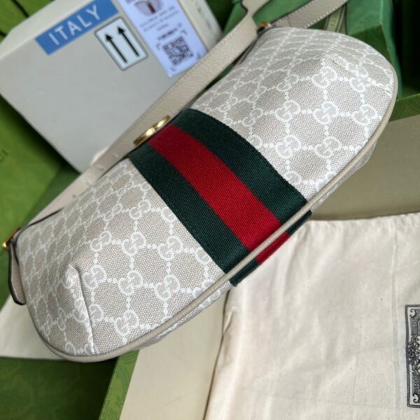 1:1 Replica Gucci Ophidia GG Small Shoulder Bag Beige For Women, Women's Bags 11.8in/30cm GG 598125 UULAT 9682