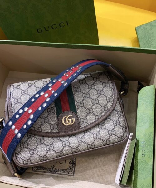 1:1 Replica Gucci Ophidia GG Small Shoulder Bag Beige For Women, Women's Bags 9.1in/23cm GG 722117 FAAX3 9789