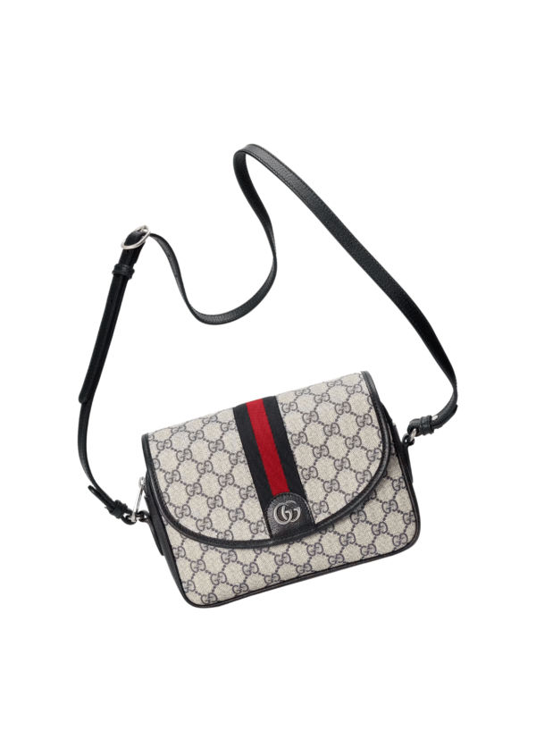 1:1 Replica Gucci Ophidia GG Small Shoulder Bag Dark Blue/Beige For Women, Women's Bags 9.1in/23cm GG