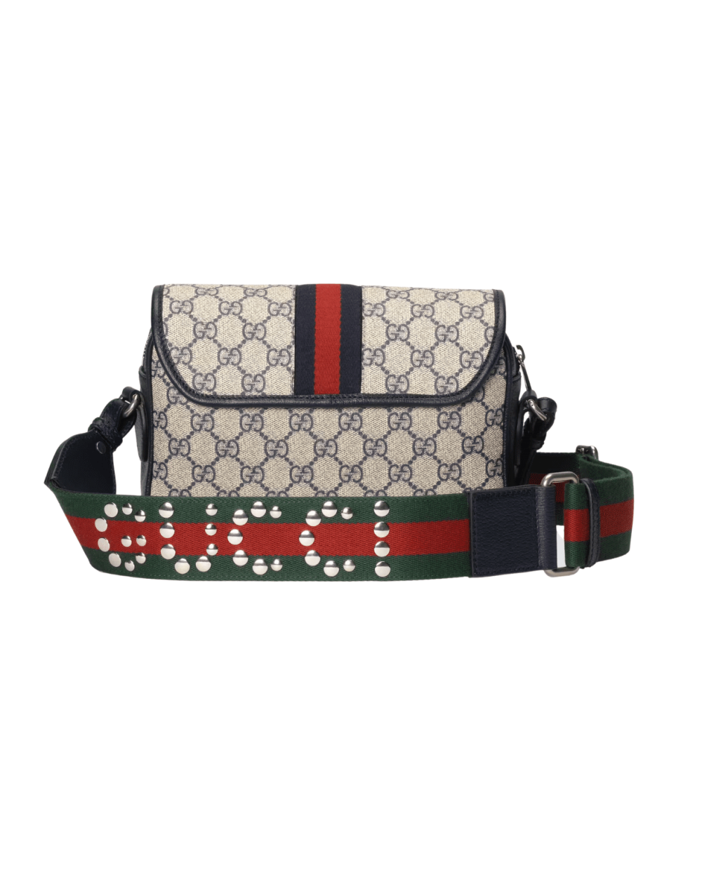 1:1 Replica Gucci Ophidia GG Small Shoulder Bag Dark Blue/Beige For Women, Women's Bags 9.1in/23cm GG