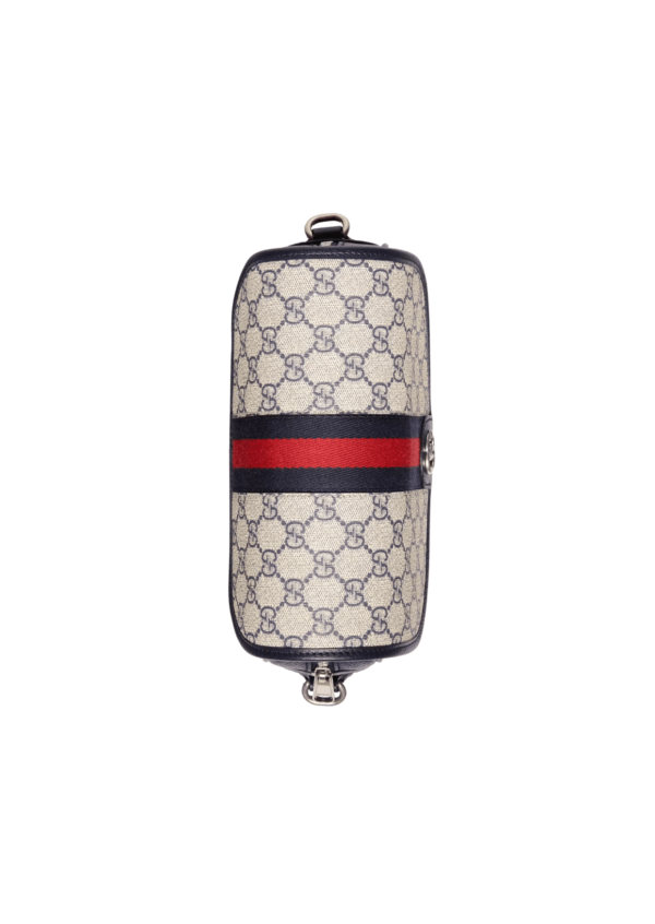 1:1 Replica Gucci Ophidia GG Small Shoulder Bag Dark Blue/Beige For Women, Women's Bags 9.1in/23cm GG