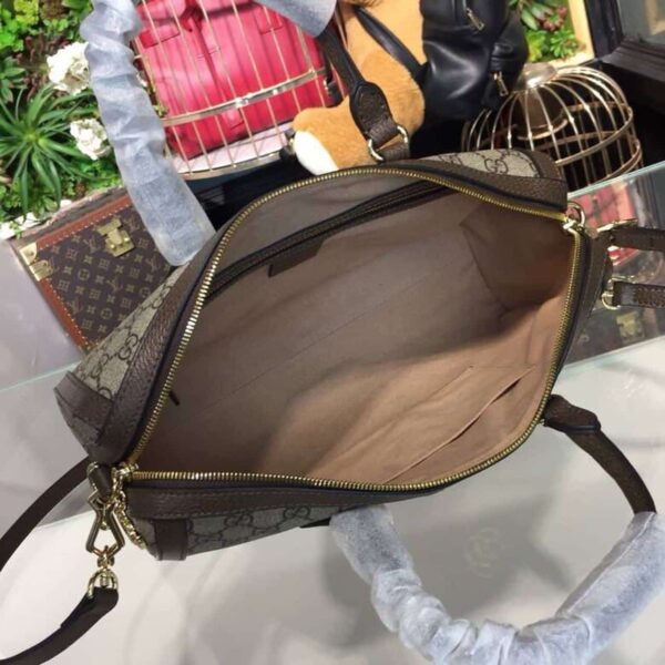 1:1 Replica Gucci Ophidia GG Supreme Medium Top Handle Bag Beige For Women 12.6in/32cm GG 524532