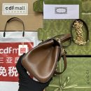 1:1 Replica Gucci Ophidia Gucci Horsebit 1955 Mini Bag Light Brown And Beige For Women, Women's Bags 8.6in/22cm GG 703848 9AAAJ 8563