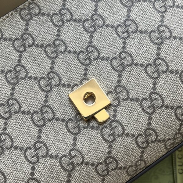 1:1 Replica Gucci Ophidia Gucci Horsebit 1955 Mini Bag White And Beige For Women, Women's Bags 8.6in/22cm GG