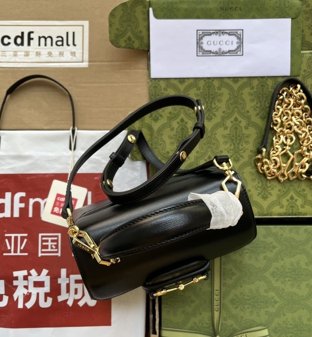 1:1 Replica Gucci Ophidia Gucci Horsebit 1955 Mini Bag White For Women, Women's Bags 8.6in/22cm GG 703848 AAA7G 1000