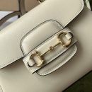 1:1 Replica Gucci Ophidia Gucci Horsebit 1955 Mini Bag White For Women, Women's Bags 8.6in/22cm GG