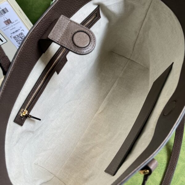 1:1 Replica Gucci Ophidia Jumbo GG Medium Tote Camel And Ebony Jumbo Canvas For Women 15in/38cm 631685 UKMDG 2570