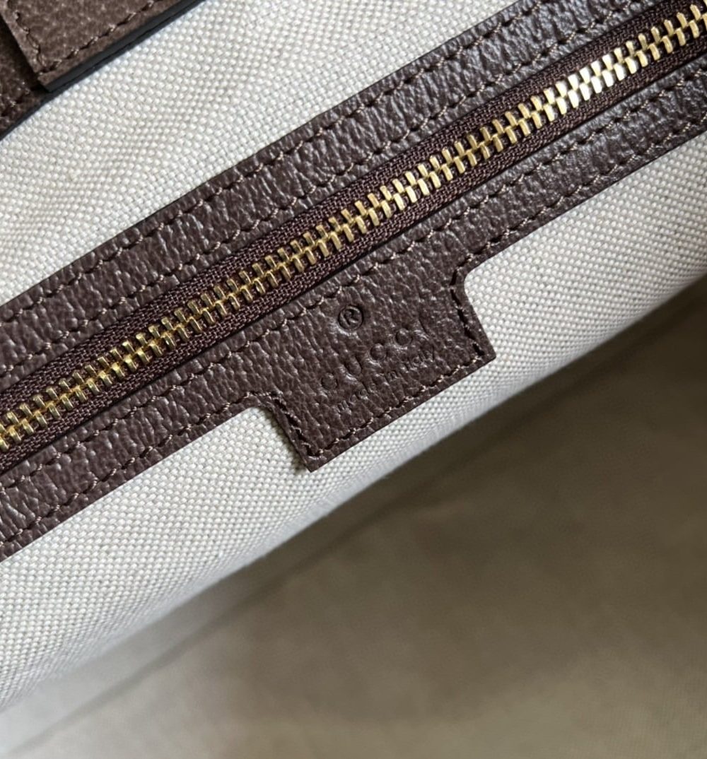 1:1 Replica Gucci Ophidia Jumbo GG Medium Tote Camel And Ebony Jumbo Canvas For Women 15in/38cm 631685 UKMDG 2570