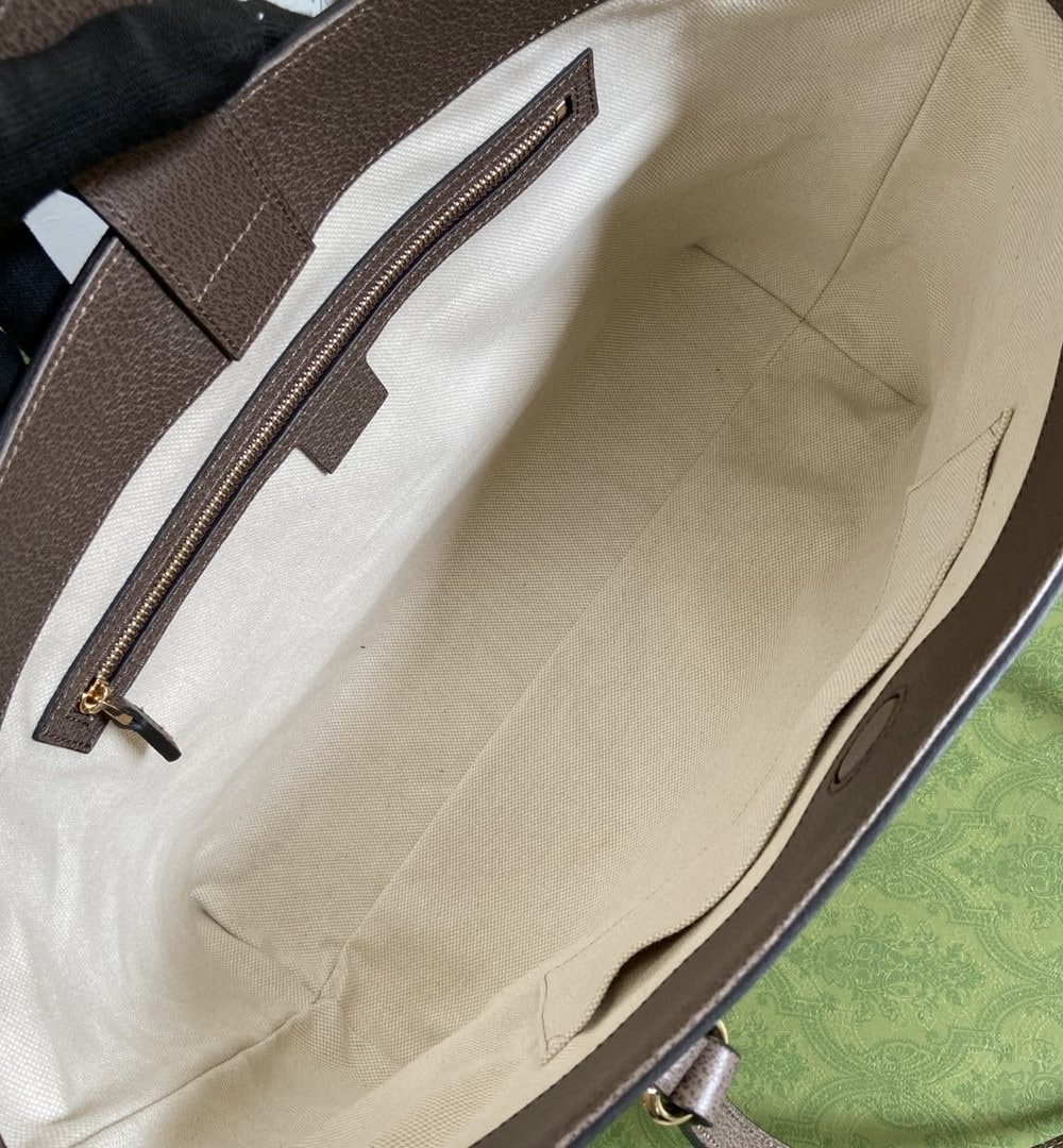 1:1 Replica Gucci Ophidia Jumbo GG Medium Tote Camel And Ebony Jumbo Canvas For Women 15in/38cm GG