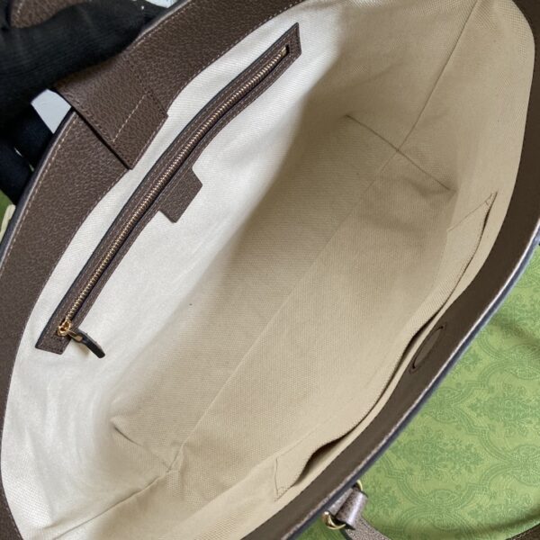 1:1 Replica Gucci Ophidia Jumbo GG Medium Tote Camel And Ebony Jumbo Canvas For Women 15in/38cm GG