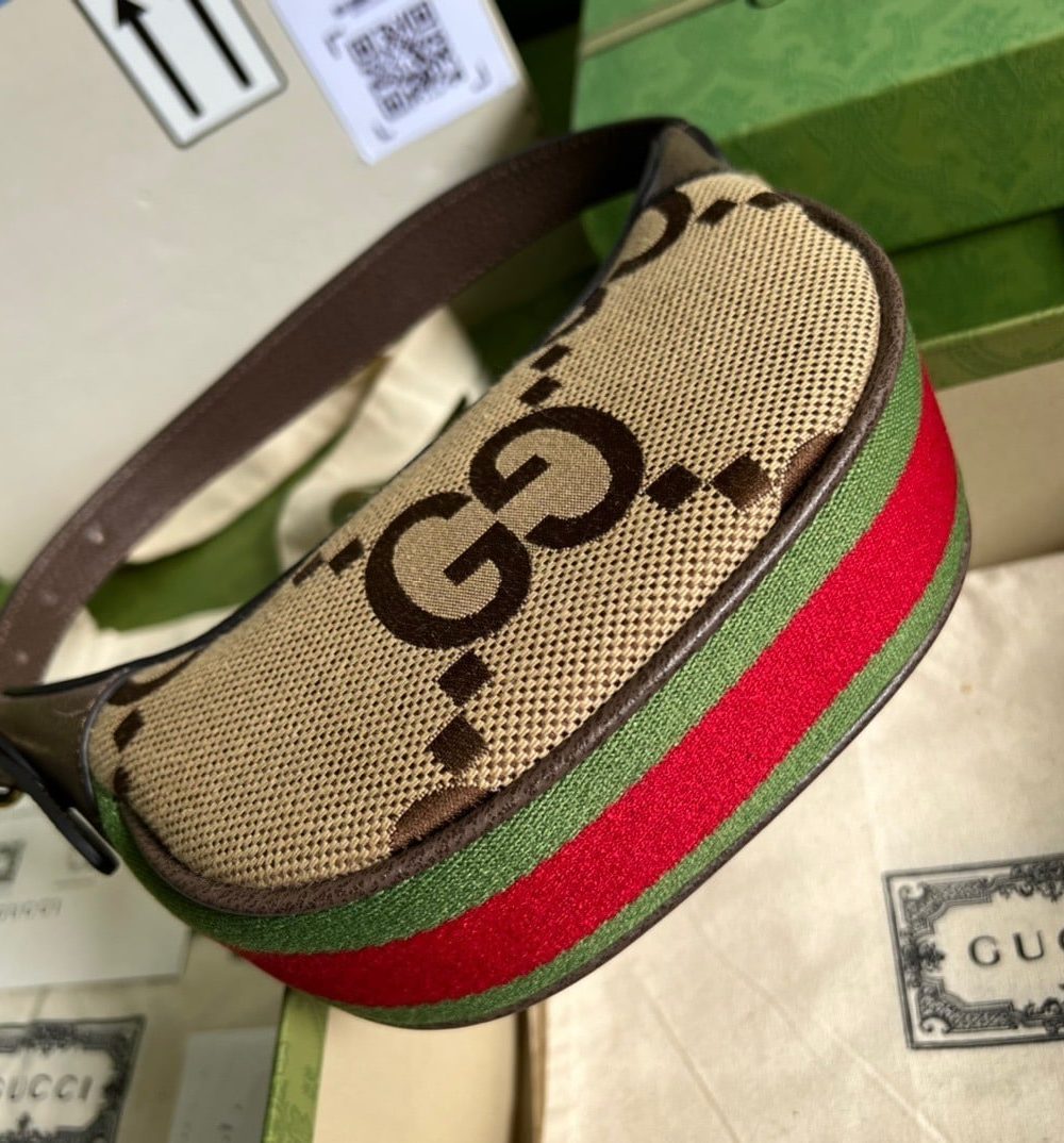 1:1 Replica Gucci Ophidia Jumbo GG Mini Bag Brown Exclusive For Women, Women's Bags 7.9in/20cm GG ‎‎658551 UKMDG 2570