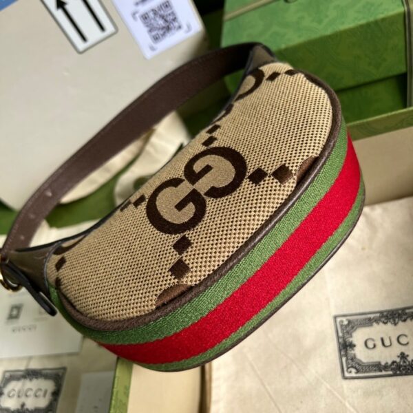 1:1 Replica Gucci Ophidia Jumbo GG Mini Bag Brown Exclusive For Women, Women's Bags 7.9in/20cm GG ‎‎658551 UKMDG 2570