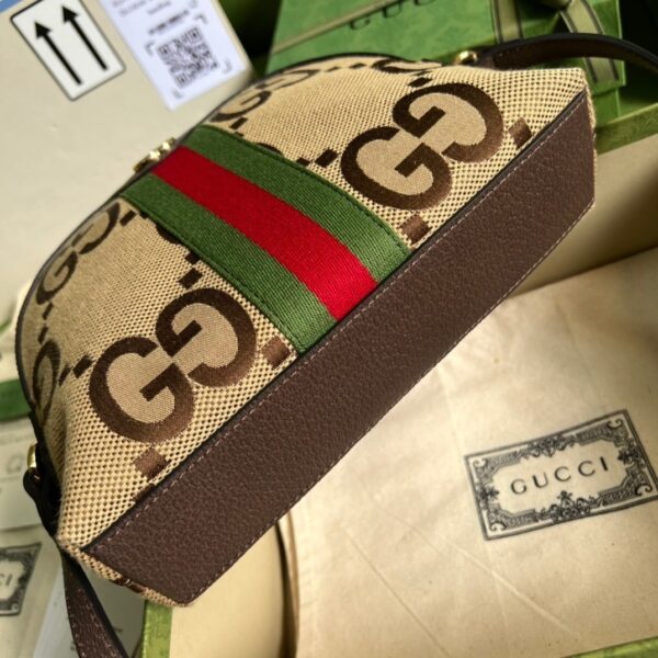 1:1 Replica Gucci Ophidia Jumbo GG Small Shoulder Bag Brown For Women, Women's Bags 9.3in/24cm GG ‎‎499621 UKMIG 2570