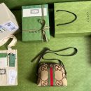 1:1 Replica Gucci Ophidia Jumbo GG Small Shoulder Bag Brown For Women, Women's Bags 9.3in/24cm GG ‎‎499621 UKMIG 2570