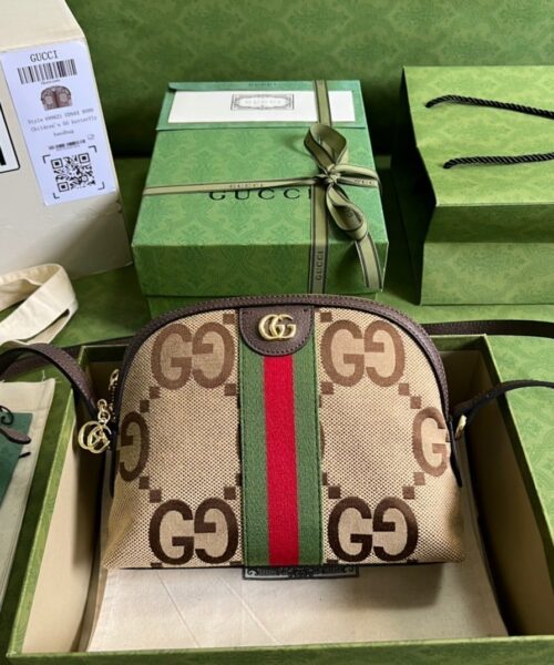 1:1 Replica Gucci Ophidia Jumbo GG Small Shoulder Bag Brown For Women, Women's Bags 9.3in/24cm GG ‎‎499621 UKMIG 2570