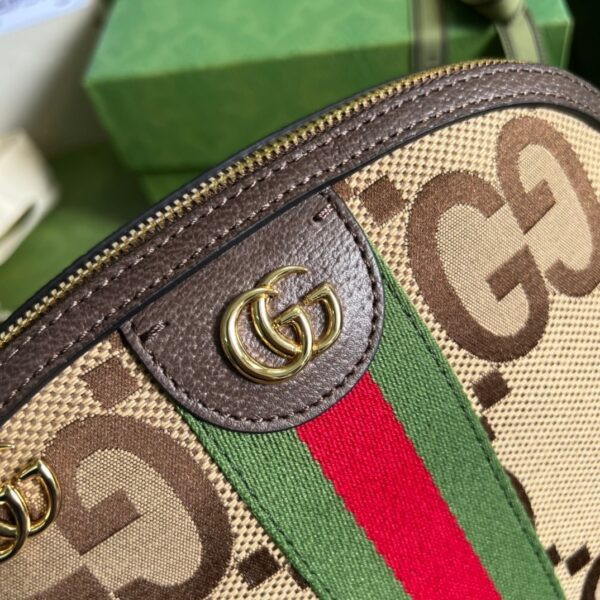 1:1 Replica Gucci Ophidia Jumbo GG Small Shoulder Bag Brown For Women, Women's Bags 9.3in/24cm GG ‎‎499621 UKMIG 2570