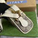 1:1 Replica Gucci Ophidia Mini GG Bag Beige And Ebony GG Supreme Canvas, With White For Women  7in/17.5cm GG 517350 96IWS 9794
