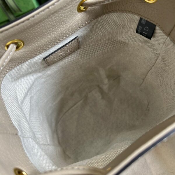 1:1 Replica Gucci Ophidia Mini GG Bucket Bag White For Women, Women's Bags 7.5in/19cm GG