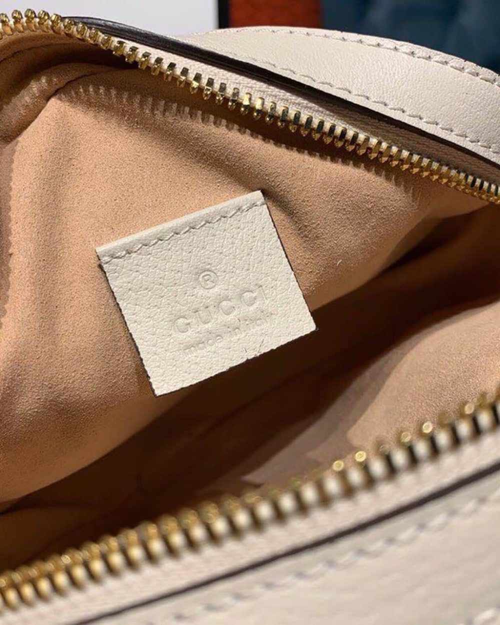 1:1 Replica Gucci Ophidia Mini GG Round Shoulder Bag White For Women 7in/18cm GG