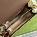 1:1 Replica Gucci Ophidia Mini Jumbo GG Bag Camel And Ebony Jumbo GG Canvas  For Men 4.7in/12cm GG