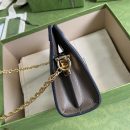 1:1 Replica Gucci Ophidia Mini Shoulder Bag Beige/Ebony GG Supreme Canvas Green And Red Web Detail Brown For Women 7.5in/19cm GG 602676 K05NB 8745