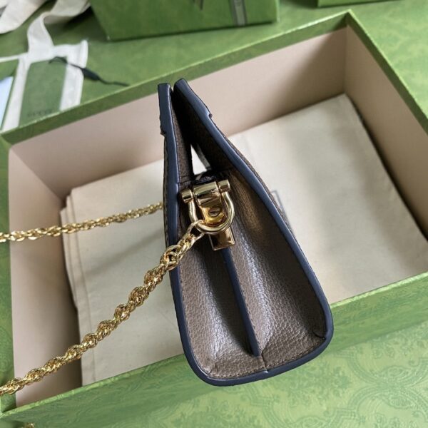1:1 Replica Gucci Ophidia Mini Shoulder Bag Beige/Ebony GG Supreme Canvas Green And Red Web Detail Brown For Women 7.5in/19cm GG 602676 K05NB 8745
