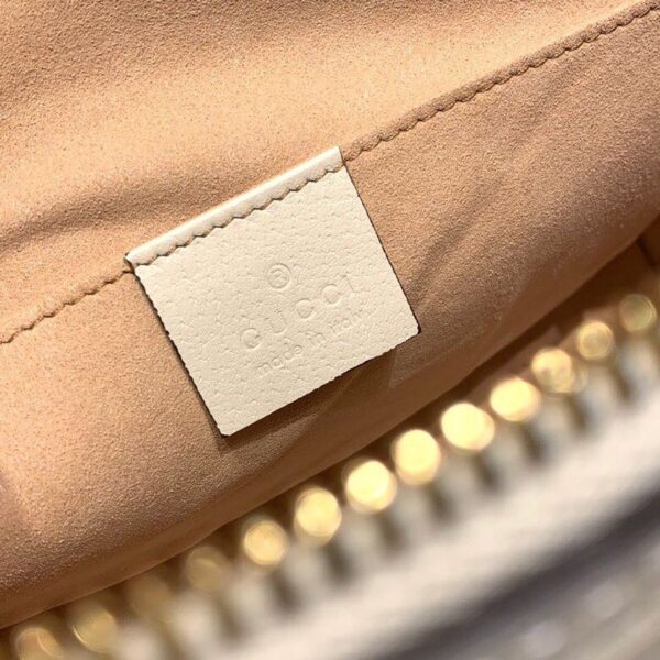 1:1 Replica Gucci Ophidia Shoulder Bag White 9in/24cm