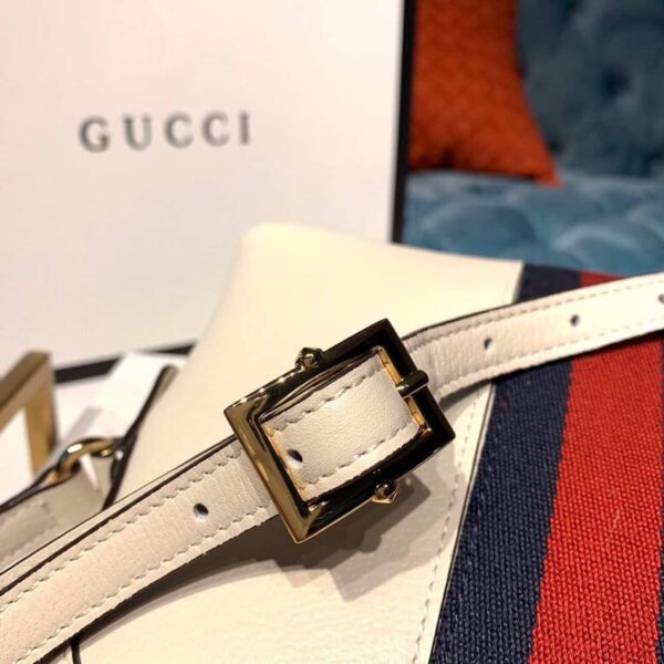 1:1 Replica Gucci Ophidia Shoulder Bag White 9in/24cm