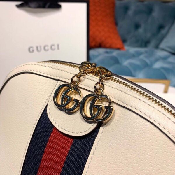 1:1 Replica Gucci Ophidia Shoulder Bag White 9in/24cm