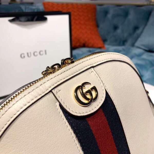 1:1 Replica Gucci Ophidia Shoulder Bag White 9in/24cm