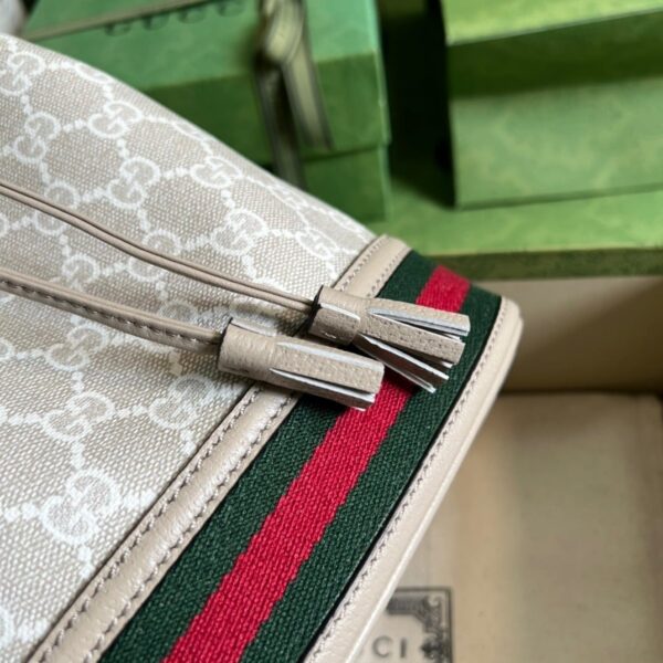 1:1 Replica Gucci Ophidia Small GG Bucket Bag White For Women, Women's Bags 10in/25cm GG ‎