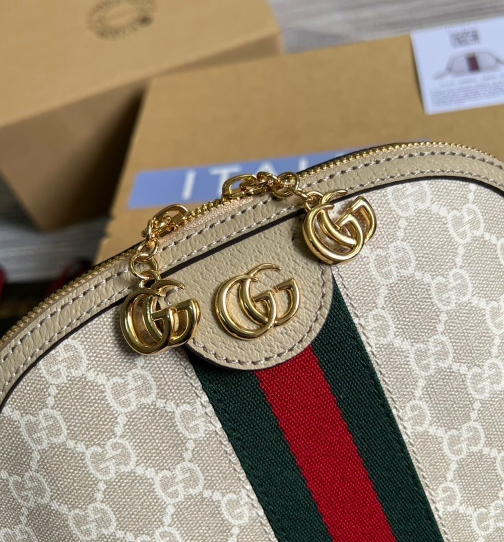 1:1 Replica Gucci Ophidia Small GG Shoulder Bag Beige For Women, Women's Bags 9.2in/24cm GG ‎499621 UULAG 9682