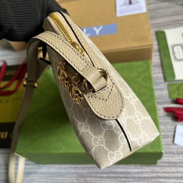 1:1 Replica Gucci Ophidia Small GG Shoulder Bag Beige For Women, Women's Bags 9.2in/24cm GG ‎499621 UULAG 9682
