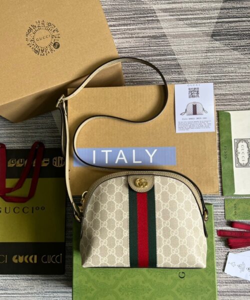 1:1 Replica Gucci Ophidia Small GG Shoulder Bag Beige For Women, Women's Bags 9.2in/24cm GG ‎499621 UULAG 9682