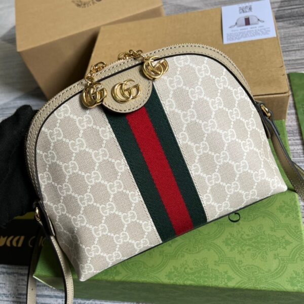 1:1 Replica Gucci Ophidia Small GG Shoulder Bag Beige For Women, Women's Bags 9.2in/24cm GG ‎499621 UULAG 9682