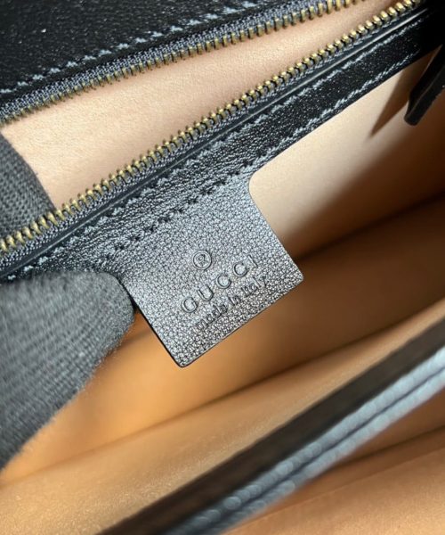 1:1 Replica Gucci Ophidia Small GG Top Handle Bag Balck For Women, Women's Bags 9.8in/25cm GG