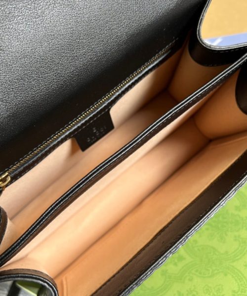 1:1 Replica Gucci Ophidia Small GG Top Handle Bag Balck For Women, Women's Bags 9.8in/25cm GG