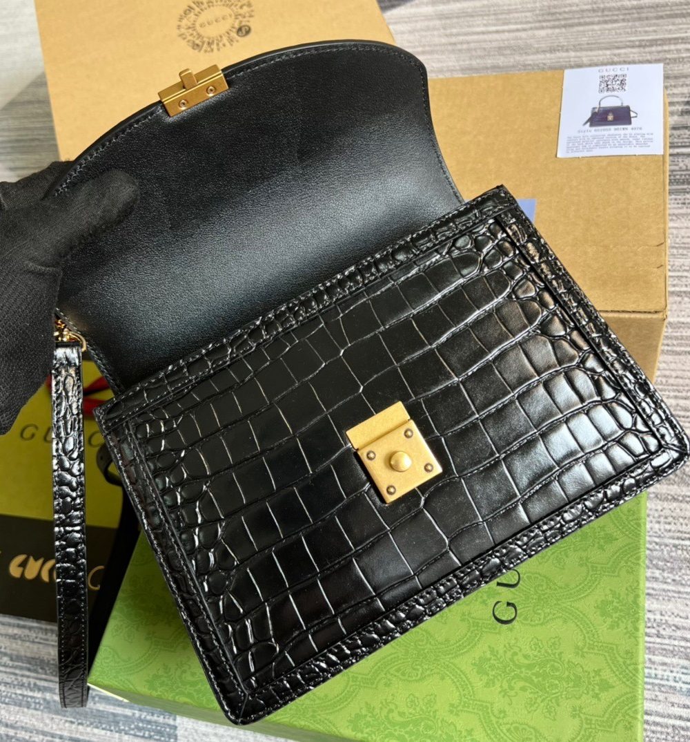 1:1 Replica Gucci Ophidia Small GG Top Handle Bag Balck For Women, Women's Bags 9.8in/25cm GG