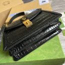 1:1 Replica Gucci Ophidia Small GG Top Handle Bag Balck For Women, Women's Bags 9.8in/25cm GG