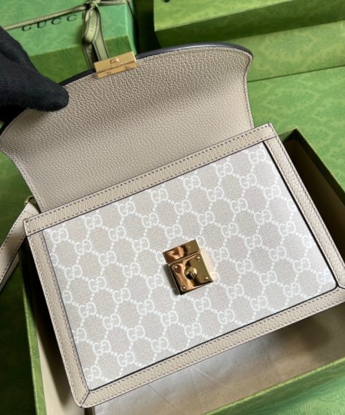 1:1 Replica Gucci Ophidia Small GG Top Handle Bag Beige For Women, Women's Bags 9.8in/25cm GG ‎651055 UULAG 9682