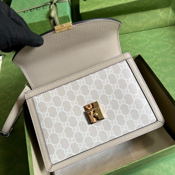1:1 Replica Gucci Ophidia Small GG Top Handle Bag Beige For Women, Women's Bags 9.8in/25cm GG ‎651055 UULAG 9682