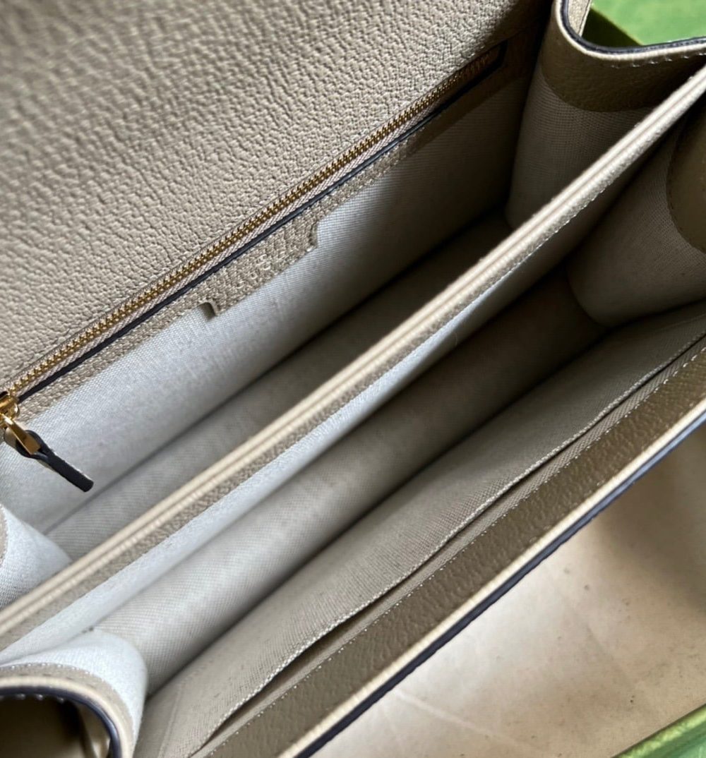 1:1 Replica Gucci Ophidia Small GG Top Handle Bag Beige For Women, Women's Bags 9.8in/25cm GG ‎651055 UULAG 9682