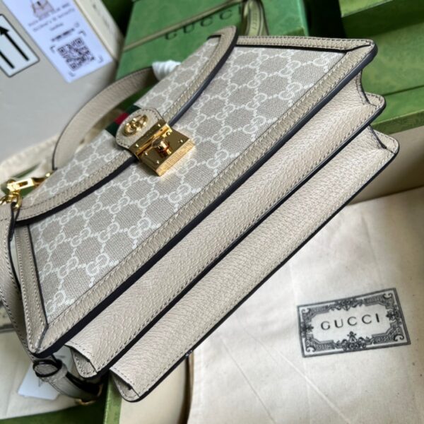 1:1 Replica Gucci Ophidia Small GG Top Handle Bag Beige For Women, Women's Bags 9.8in/25cm GG ‎651055 UULAG 9682