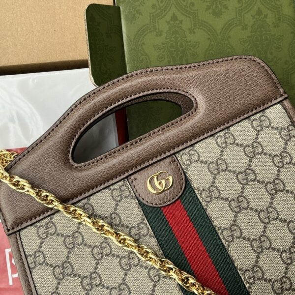 1:1 Replica Gucci Ophidia Small Tote With Web Black For Women 10in/26cm GG 693724 96IWO 8745