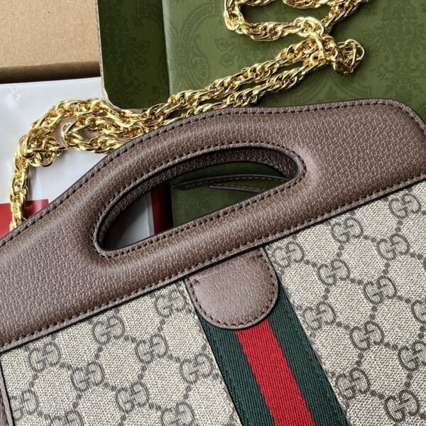 1:1 Replica Gucci Ophidia Small Tote With Web Black For Women 10in/26cm GG 693724 96IWO 8745