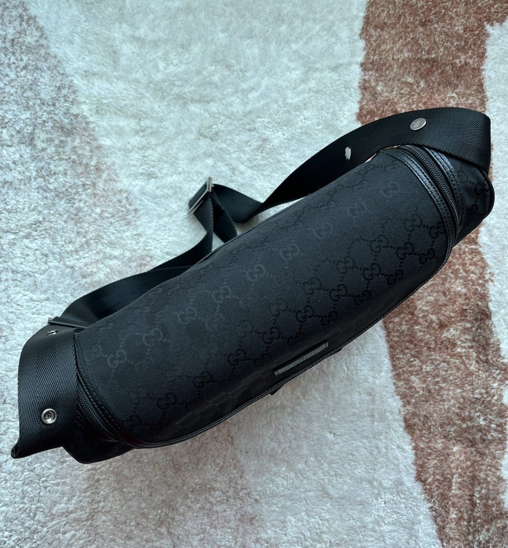 1:1 Replica Gucci Original GG Baby Changing Bag Black For Women, Women's Bags 16.9in/43cm GG