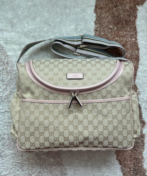1:1 Replica Gucci Original GG Baby Changing Bag Brown For Women, Women's Bags 16.9in/43cm GG