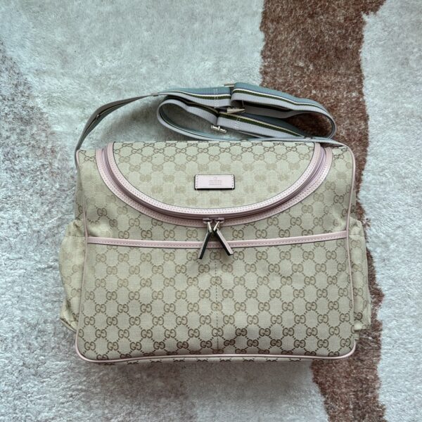 1:1 Replica Gucci Original GG Baby Changing Bag Brown For Women, Women's Bags 16.9in/43cm GG