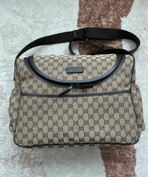 1:1 Replica Gucci Original GG Baby Changing Bag Brown For Women, Women's Bags 16.9in/43cm GG