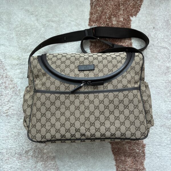 1:1 Replica Gucci Original GG Baby Changing Bag Brown For Women, Women's Bags 16.9in/43cm GG